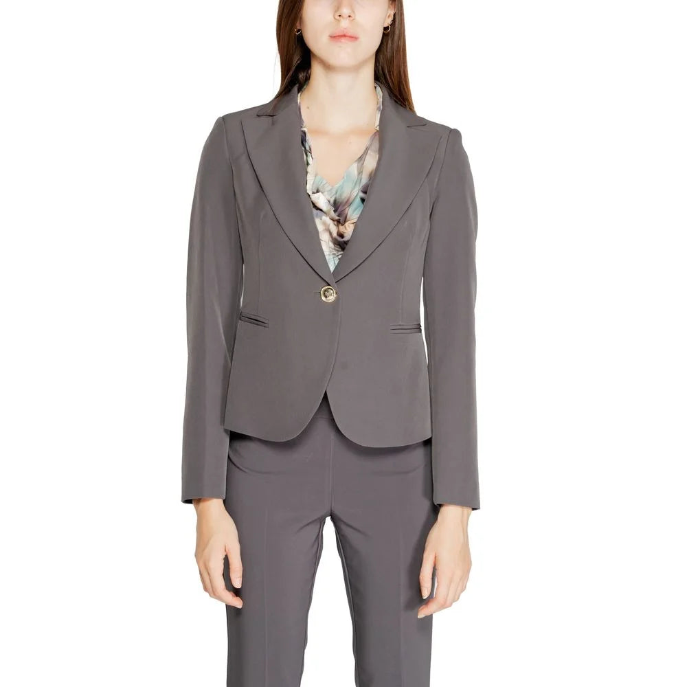 Rinascimento Gray Polyester Blazer - Coats & Jackets