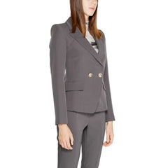 Rinascimento Gray Polyester Blazer - IT44|L - Coats & Jackets