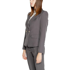 Rinascimento Gray Polyester Blazer - IT44|L - Coats & Jackets