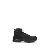ROA Black Rubber Lace-Up Boots