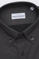 Robert Friedman Black Cotton Men Shirt - Shirts