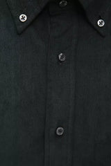 Robert Friedman Black Cotton Men Shirt - Shirts