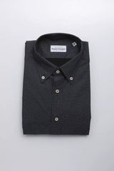 Robert Friedman Black Cotton Men Shirt - Shirts