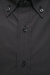 Robert Friedman Black Cotton Men Shirt - Shirts