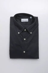 Robert Friedman Black Cotton Men’s Shirt - Shirts