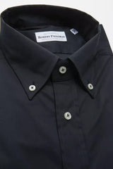 Robert Friedman Black Cotton Men’s Shirt - Shirts