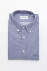 Robert Friedman Blue Cotton Men Shirt - Shirts