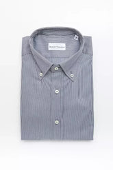 Robert Friedman Blue Cotton Men Shirt - Shirts