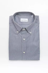 Robert Friedman Blue Cotton Men Shirt - Shirts