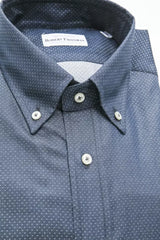 Robert Friedman Blue Cotton Men Shirt - Shirts