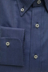 Robert Friedman Blue Cotton Mens Shirt - Shirts