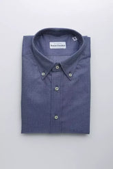 Robert Friedman Blue Cotton Mens Shirt - Shirts