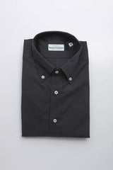 Robert Friedman Gray Cotton Men Shirt - Shirts