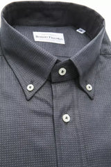 Robert Friedman Green Cotton Men Shirt - Shirts