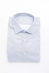 Robert Friedman Light Blue Cotton Men Shirt - L - Shirts