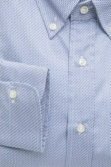 Robert Friedman Light Blue Cotton Men Shirt - Shirts
