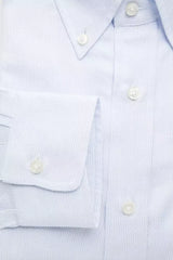 Robert Friedman Light Blue Cotton Men Shirt - Shirts