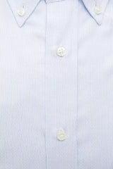 Robert Friedman Light Blue Cotton Men Shirt - Shirts