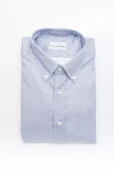 Robert Friedman Light Blue Cotton Men Shirt - Shirts