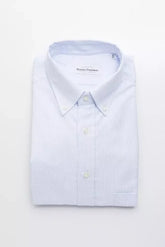 Robert Friedman Light Blue Cotton Men Shirt - XL - Shirts