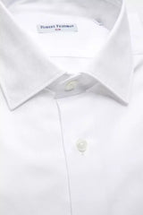 Robert Friedman White Cotton Men’s Shirt - L - Shirts