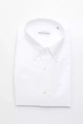 Robert Friedman White Cotton Men’s Shirt - Shirts