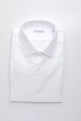 Robert Friedman White Cotton Men’s Shirt - XL - Shirts