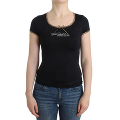 Roberto Cavalli Black Elastane Top - IT46