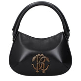 Roberto Cavalli Black Leather Handbag