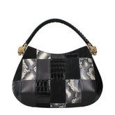 Sac à Main en Cuir Noir Roberto Cavalli