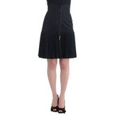 Roberto Cavalli Black Wool Skirt - IT40 - Skirts