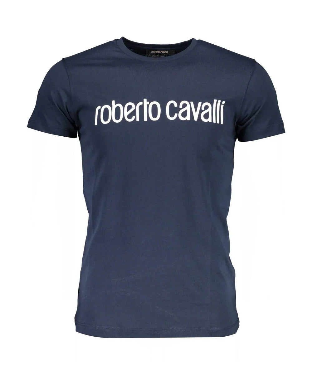 Roberto Cavalli Blue Cotton T-Shirt - 2XL