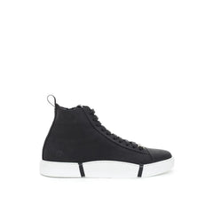 Roberto Cavalli Elegant Suede Sneakers in Chic Black - Sneakers
