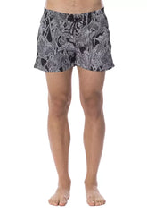 Roberto Cavalli Sport Black Polyester Men Swimsuit - Swim Boxers