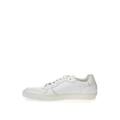 Roberto Cavalli White Leather Sneakers Luxe Footwear - Sneakers