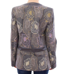 Roberto Fragata Multicolor Silk Floral Cotton Blazer - Sport Jackets