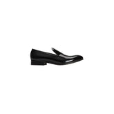 Roberto Pepe Luxury Black Calfskin Men Loafer - Flats