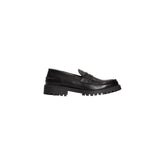 Roberto Pepe Luxury Black Calfskin Men Loafer - Flats