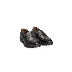 Roberto Pepe Luxury Black Calfskin Men Loafer - Flats