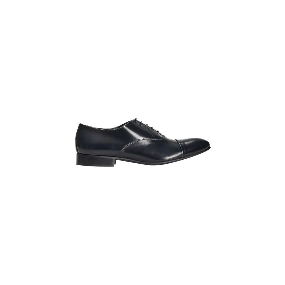 Roberto Pepe Luxury Blue Calfskin Men Loafer - Flats