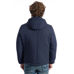 Roberto Pepe Luxury Blue Polyamide Men’s Quilted Jacket - IT48 | M - Puffer Jackets
