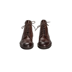 Roberto Pepe Luxury Brown Calfskin Men Boot - Boots