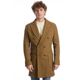 Roberto Pepe Luxury Brown Wool Men Jacket - IT48 | M - Overcoats