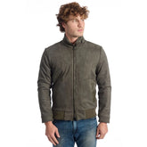 Roberto Pepe Luxury Green Ecomontone Men Jacket - Bomber Jackets