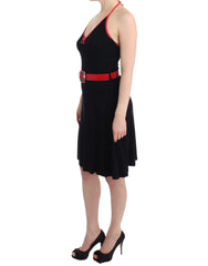 Roccobarocco Black belted palladio dress - Dresses