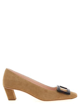 Roger Vivier Beige Goatskin Mid Heel Pumps - EU38/US8