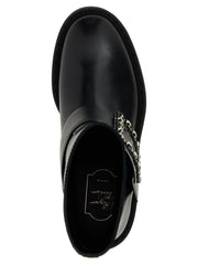Roger Vivier Black Calfskin Ankle Boots - EU41/US11