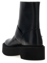 Roger Vivier Black Calfskin Ankle Boots - EU41/US11