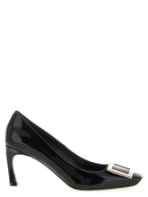 Roger Vivier Black Calfskin Mid Heel Pumps