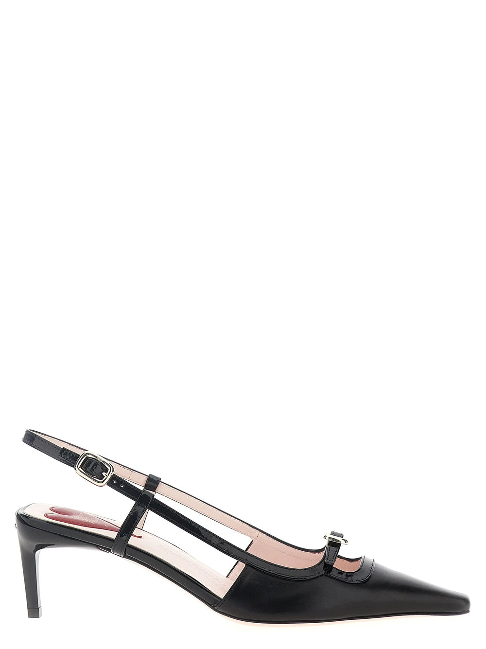Roger Vivier Black Calfskin Mid Heel Pumps - EU36/US6